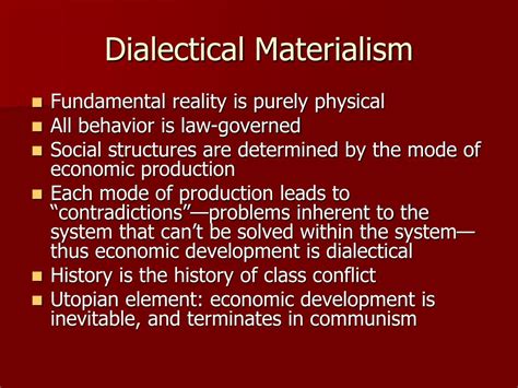 dialectical materialism definition