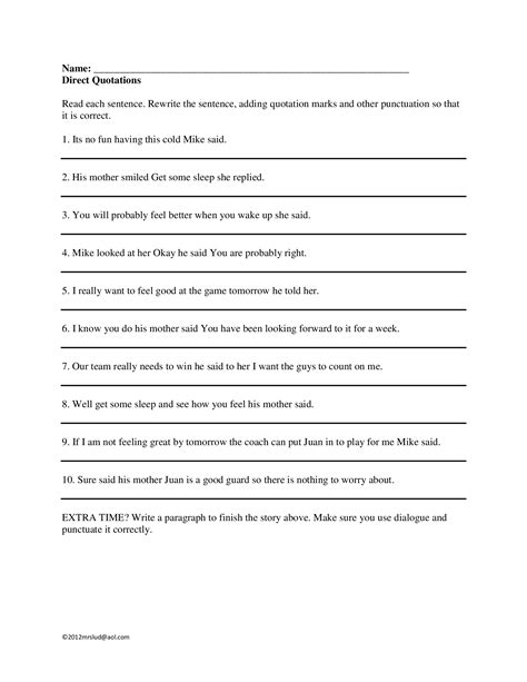  Dialogue Practice Worksheet 7th Grade - Dialogue Practice Worksheet 7th Grade