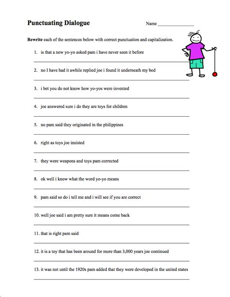 Dialogue Punctuation Worksheets Teaching Resources Tpt Dialogue Punctuation Worksheet 6th Grade - Dialogue Punctuation Worksheet 6th Grade
