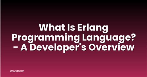 Diameter Erlang Programming Language