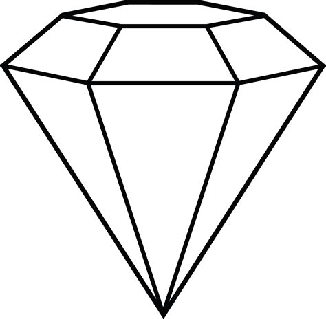 Diamond Coloring Page Easy Drawing Guides Diamond Shape Coloring Page - Diamond Shape Coloring Page