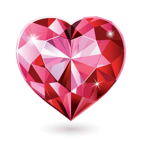 Diamond Heart Vector
