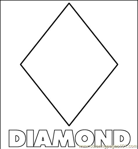 Diamond Shape Coloring Page Coloring Nation Diamond Shape Coloring Page - Diamond Shape Coloring Page