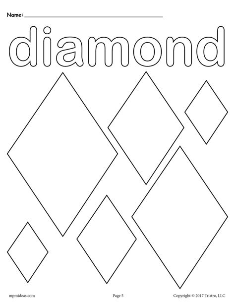 Diamond Shape Coloring Page Download Print Or Color Diamond Shape Coloring Page - Diamond Shape Coloring Page