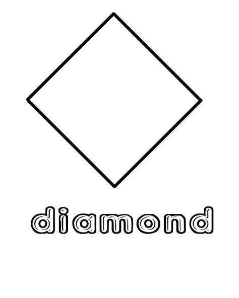 Diamond Shape Coloring Page Getcolorings Com Diamond Shape Coloring Page - Diamond Shape Coloring Page