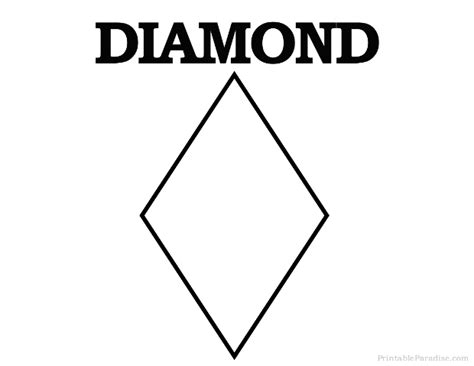 diamond shape cut out
