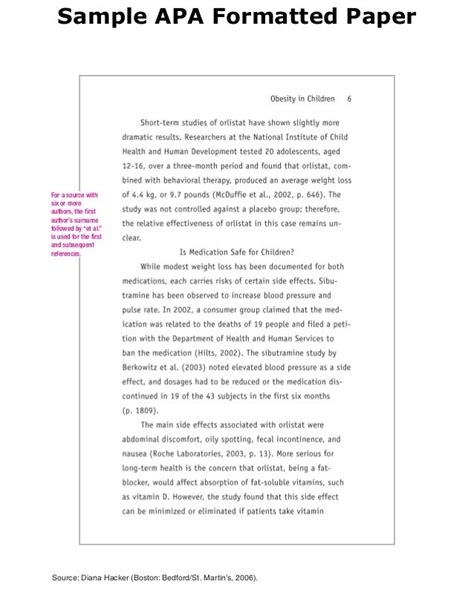 Read Online Diana Hacker Sample Apa Paper 