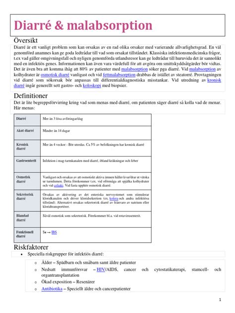 diarre svenska