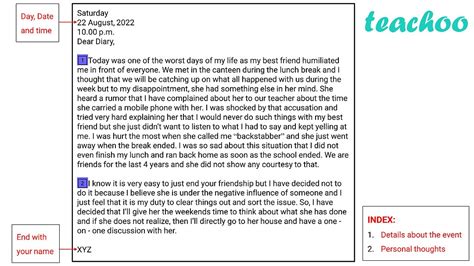 Diary Entry For Class 9