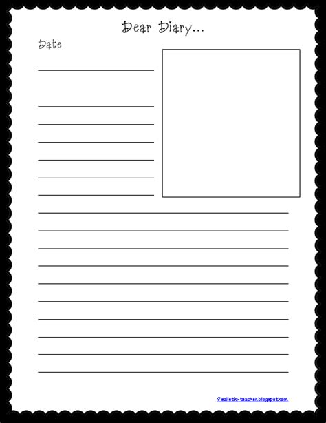 Diary Entry Template Ks3