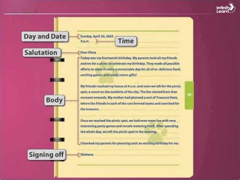 Diary Writing For Class 9th