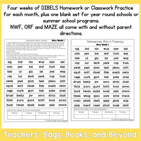 Dibels Practice Test For Second Grade