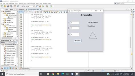 dibujar triangulo en java app lets