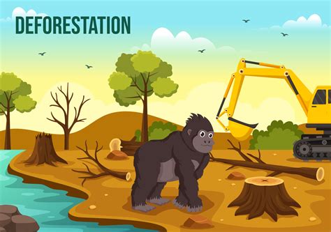 Dibujo De Deforestación