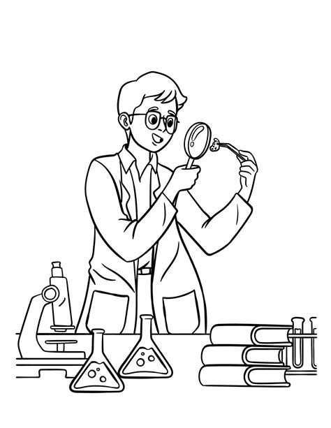 Dibujos De Cientificos