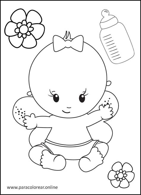 Dibujos de bebés para colorear: ¡Diversión y aprendizaje para los más pequeños!