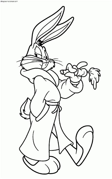 Dibujos de Bugs Bunny para colorear: ¡Diviértete con el conejo más famoso de todos!