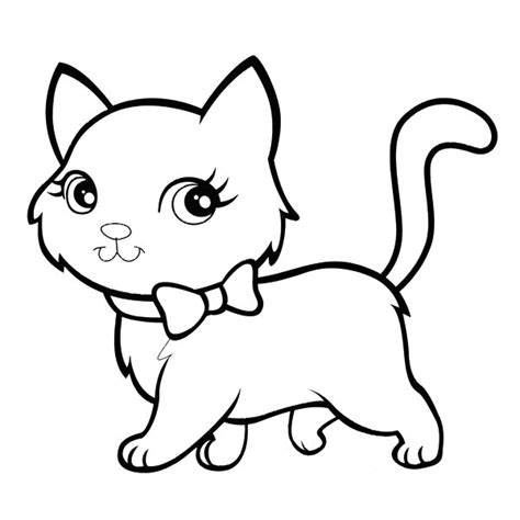 Dibujos de gatitos para colorear: ¡Diviértete pintando lindos felinos!