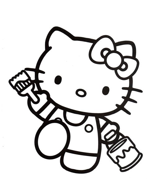 \Dibujos de Hello Kitty para imprimir: ¡Diviértete coloreando con la tierna gatita!\
