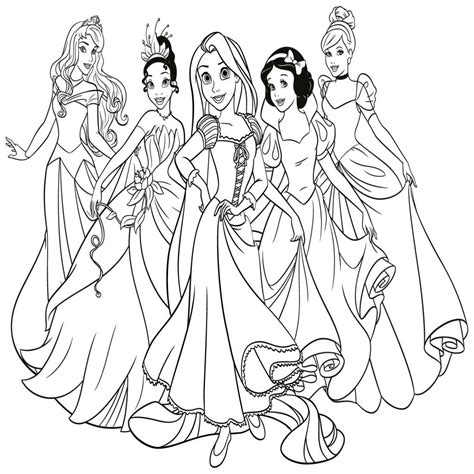 Dibujos de Princesas para Imprimir y Colorear: ¡Diversión Mágica para los Pequeños!