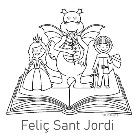Dibujos de Sant Jordi para colorear: ¡celebra la leyenda con creatividad!