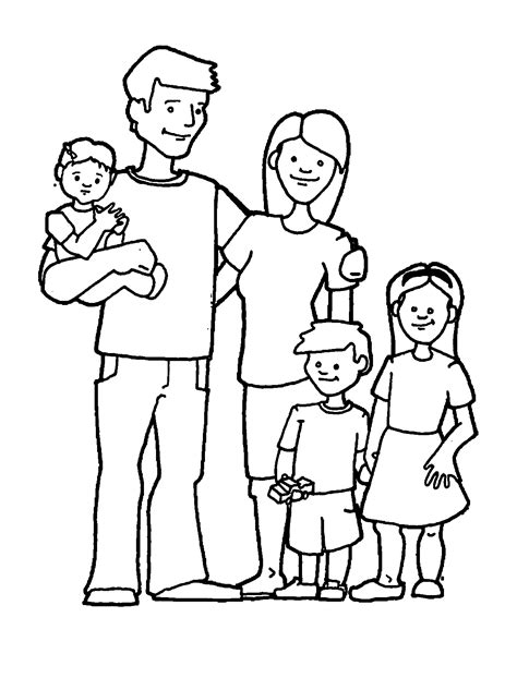 Dibujos para colorear de familia: ¡Diviértete pintando en familia!