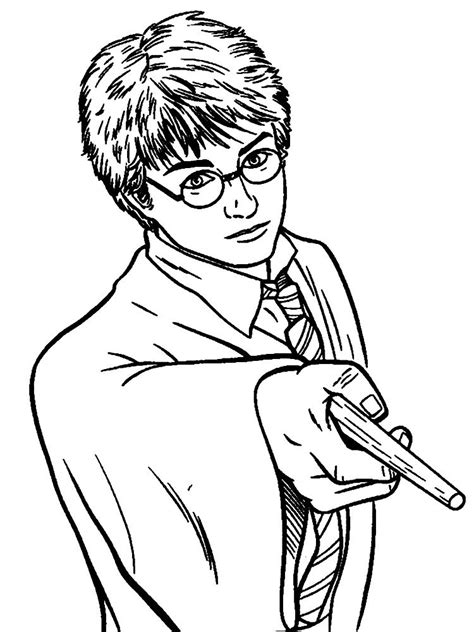 Dibujos para colorear de Harry Potter para descargar gratis