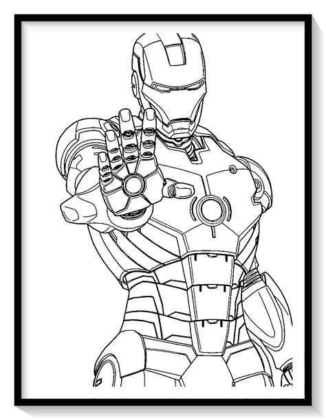 Dibujos para Colorear de Iron Man: ¡Imprime y Diviértete!