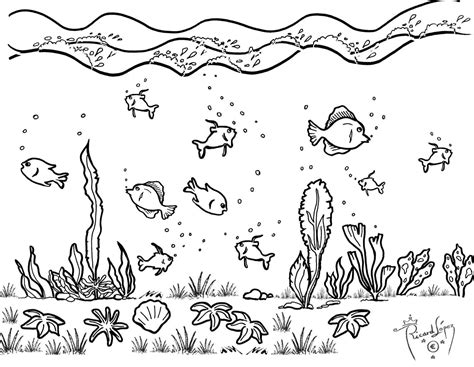 Dibujos para colorear del fondo del mar: ¡sumérgete en un mundo submarino de creatividad!