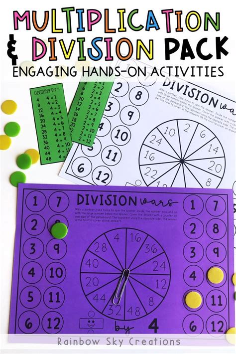 Dice Activities For Division Hands On Division Activities - Hands-on Division Activities