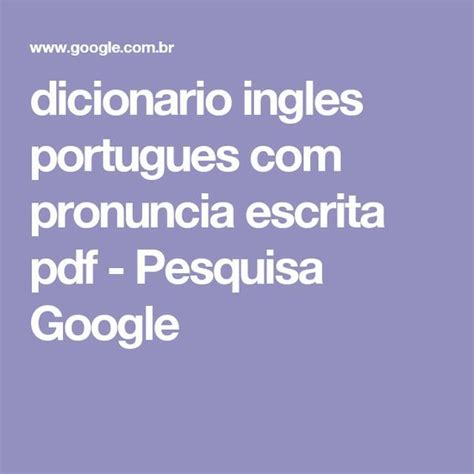 Full Download Dicionario Ingles Portugues Com Pronuncia Escrita 
