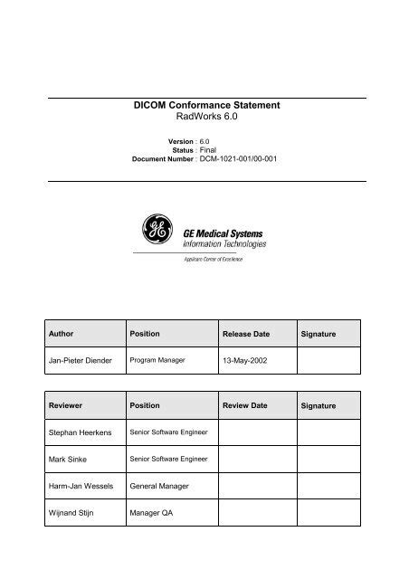 dicom conformance statement for diagnostic ultrasound system