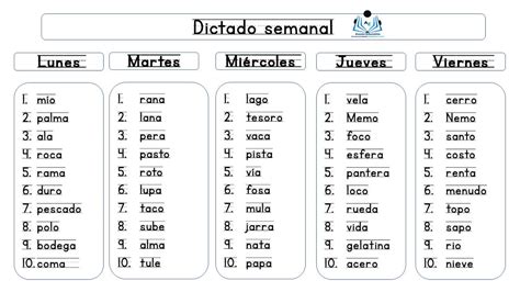 Dictado 1 Primaria