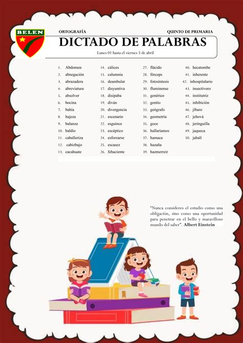 Dictado Primaria 5