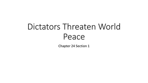 Download Dictators Threaten World Peace Guided Section 1 