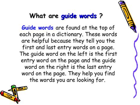 Dictionary Guide Words Powerpoint