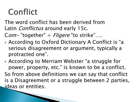 Dictionary Of Conflict Resolution