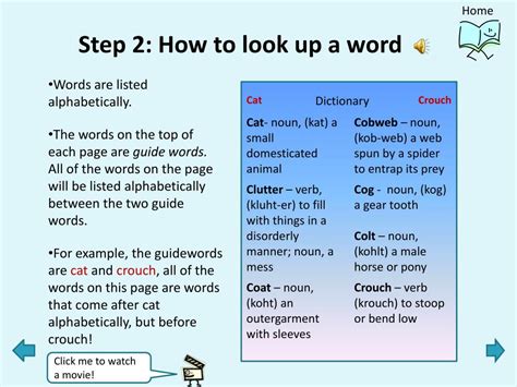 Read Online Dictionary Guide Words Powerpoint 