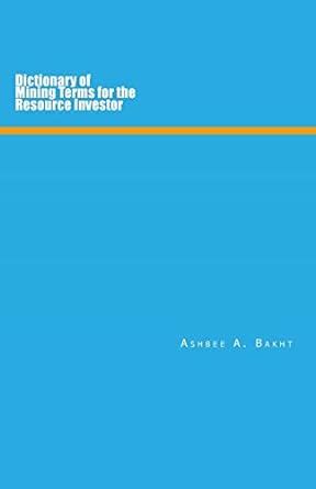 Full Download Dictionary Of Mining Terms For The Resource Investor 
