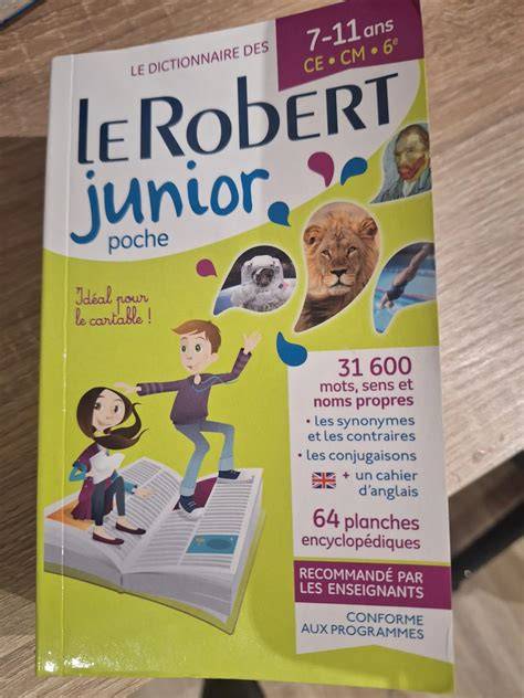 dictionnaire le robert junior poche 7 11 ans ce c