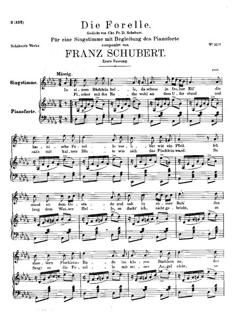 Die Forelle Schubert