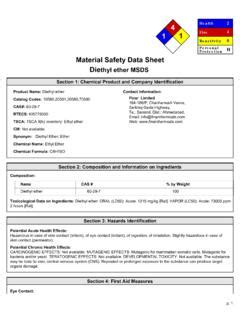 Diethyl Ether Sds