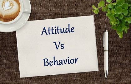 Difference Between Attitude And Behavior
