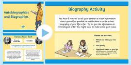 difference between autobiography and biography powerpoint examples