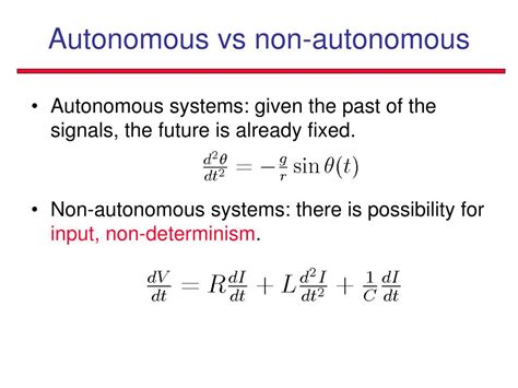 Difference Between Autonomous And Nonautonomous