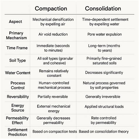 Difference Between Compaction And Consolidation