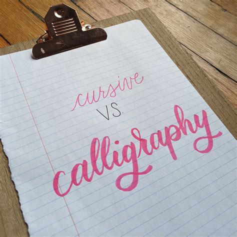 Difference Between Cursive Writing And Calligraphy In Cursive Writing - In Cursive Writing