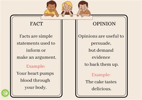 Difference Between Fact And Opinion With Comparison Chart Fact And Opinion Sentences - Fact And Opinion Sentences
