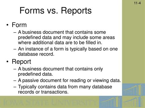 Difference Between Form And Report