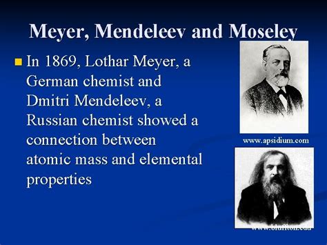 difference between meyer and mendeleev biography